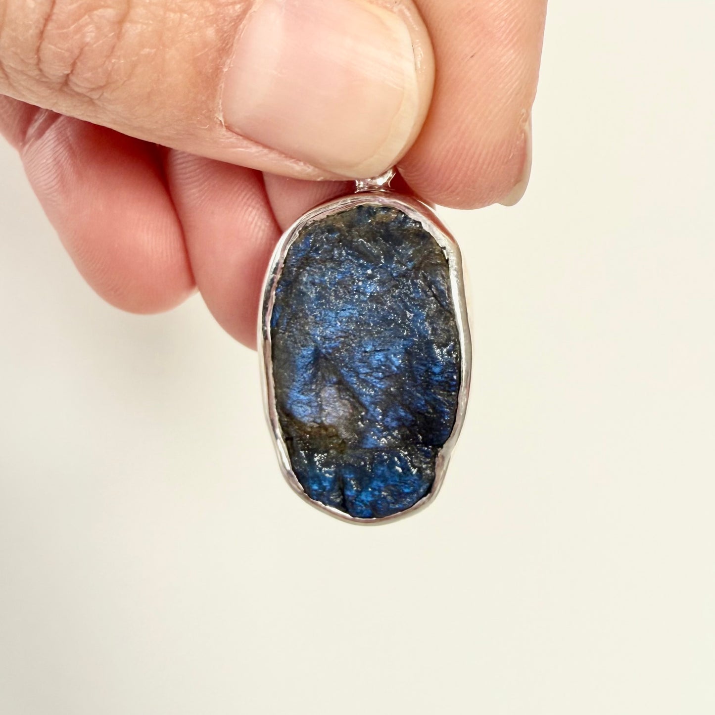Rocky River Raw Labradorite Pendant-SD3325