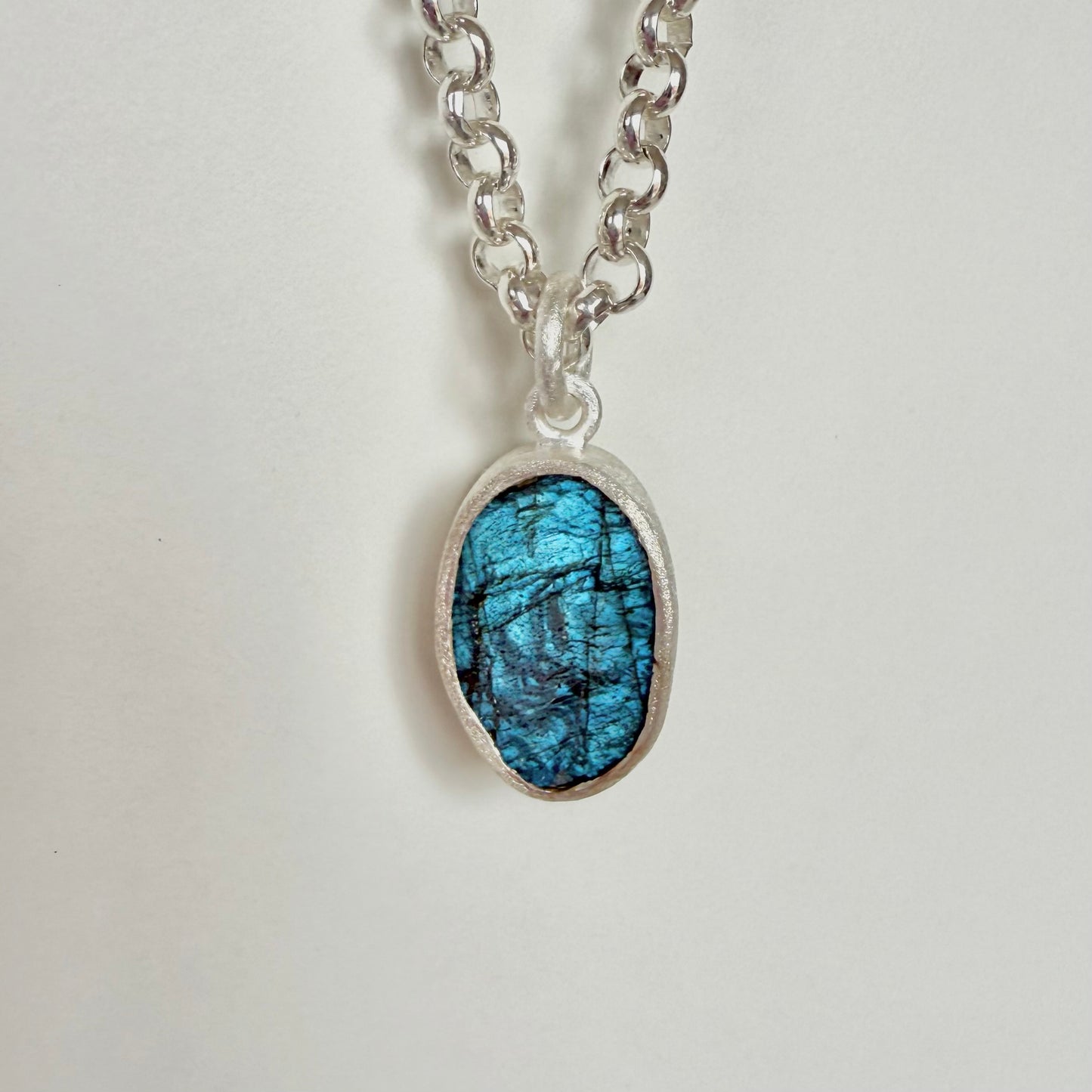 Rocky River Raw Labradorite Pendant-SD3302B2