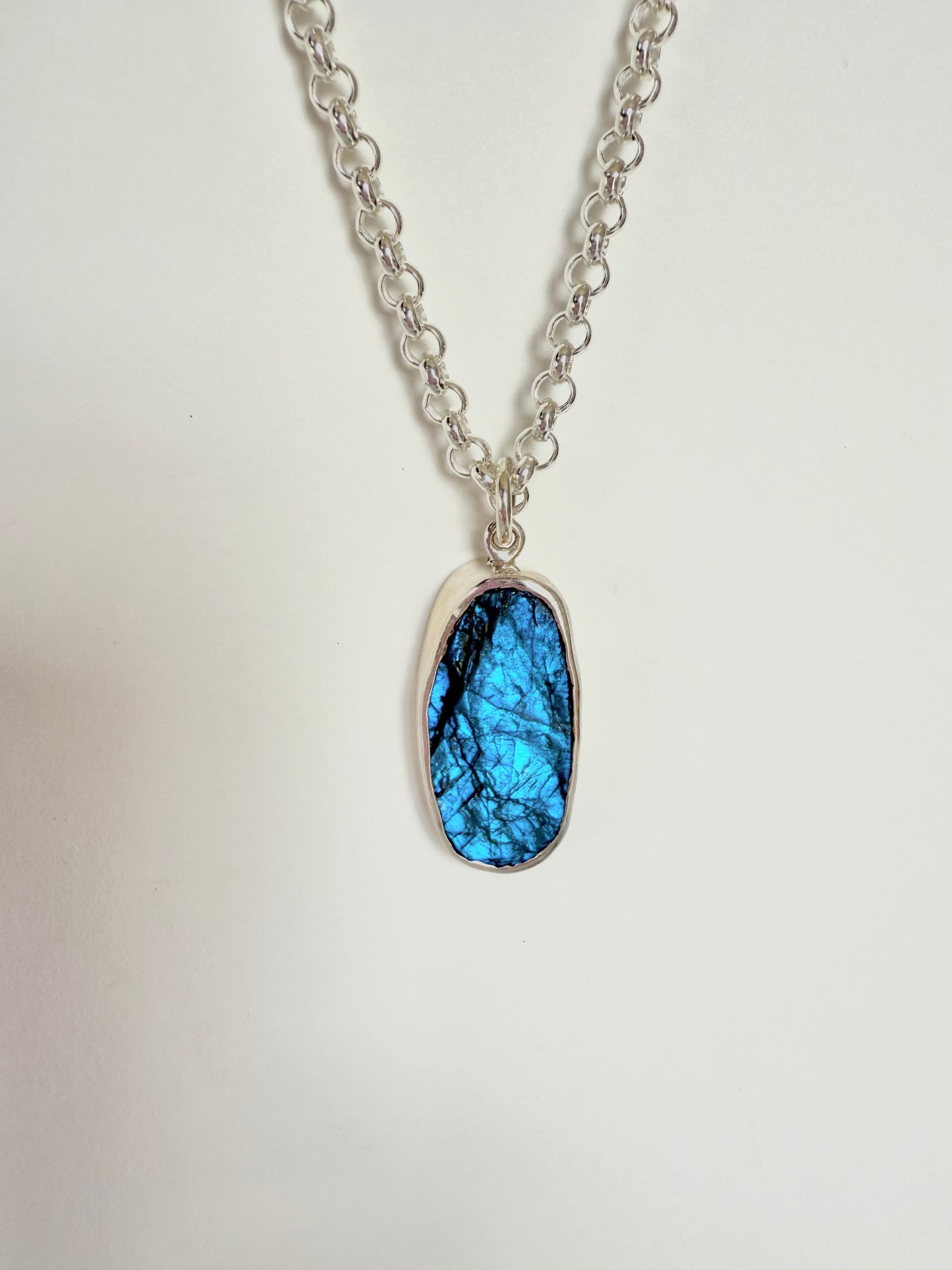 Rocky River Raw Labradorite Pendant-SD3325