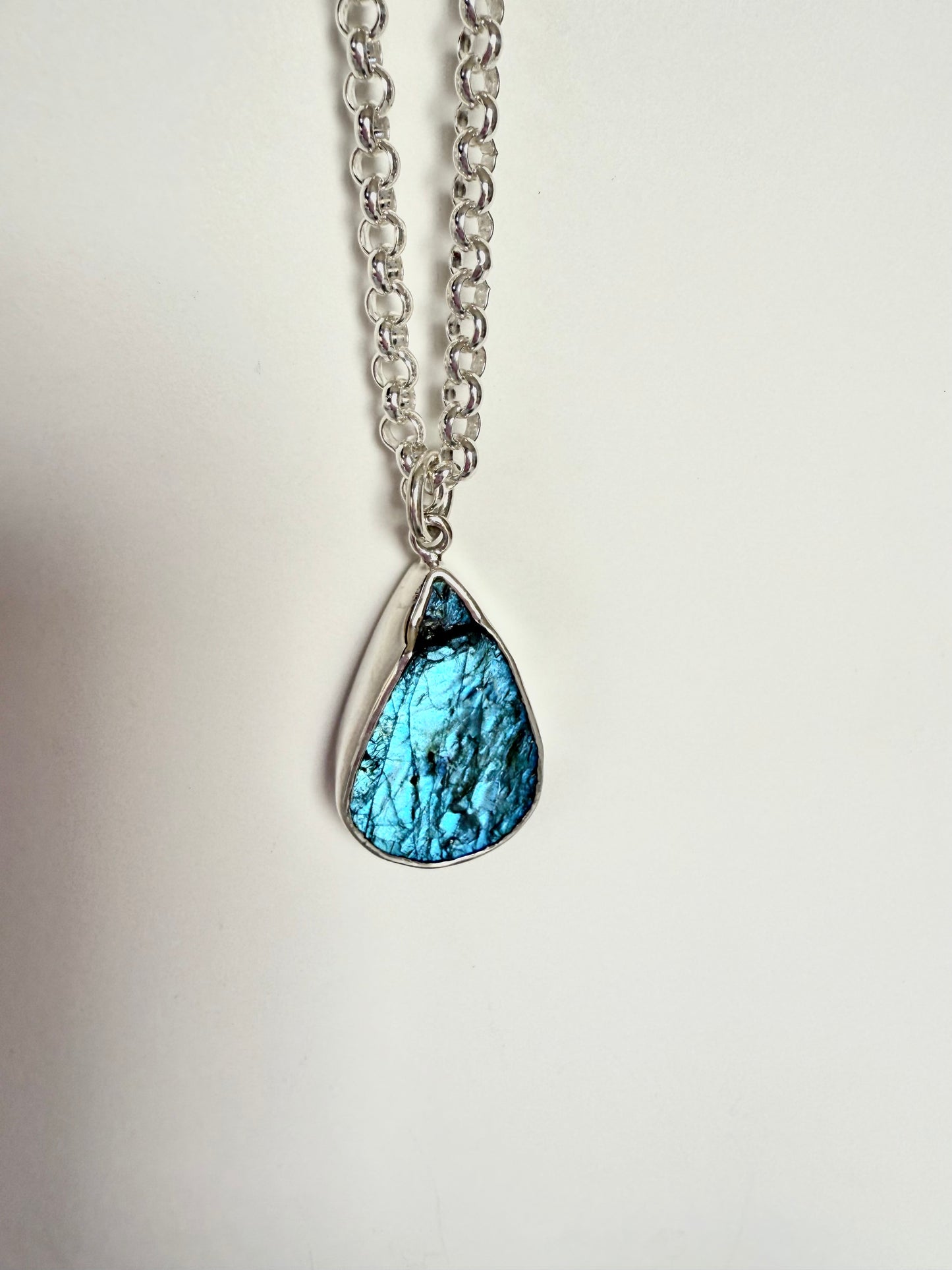Rocky River Raw Labradorite Pendant-SD3320