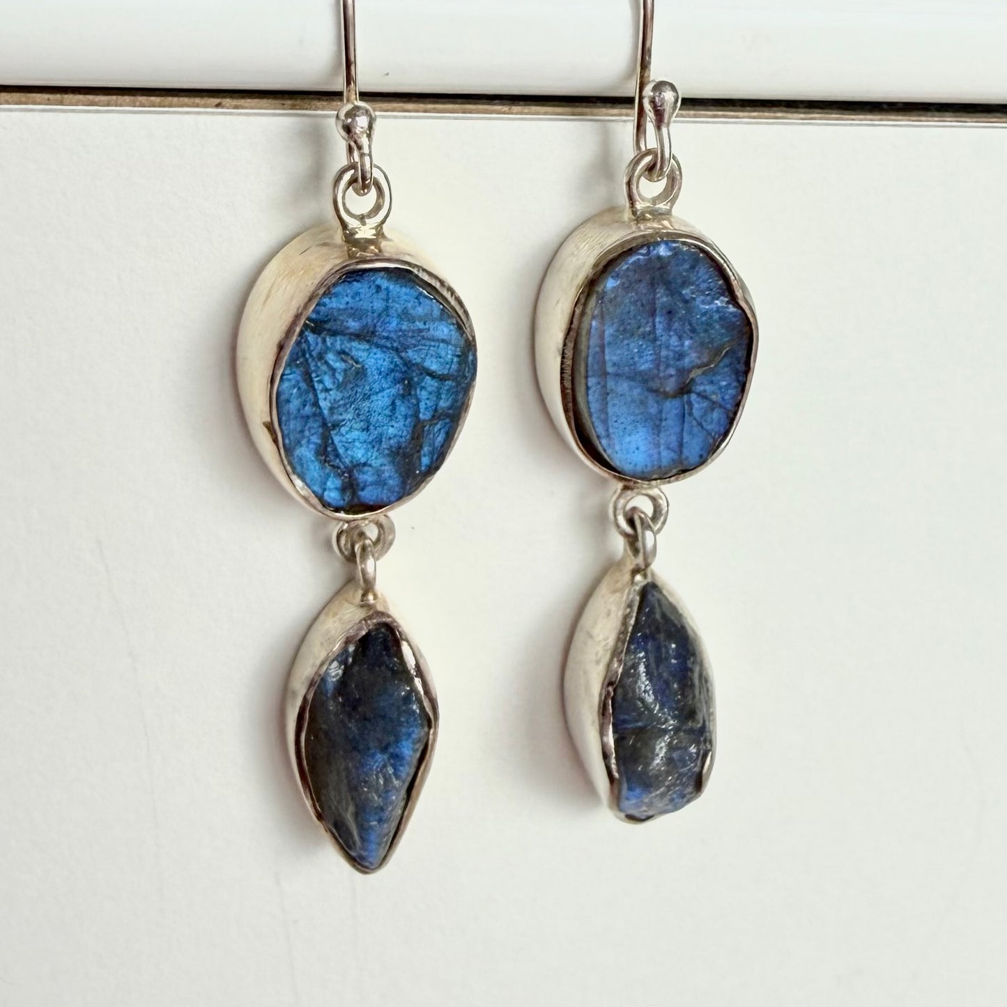Burgeo Raw Labradorite Earrings