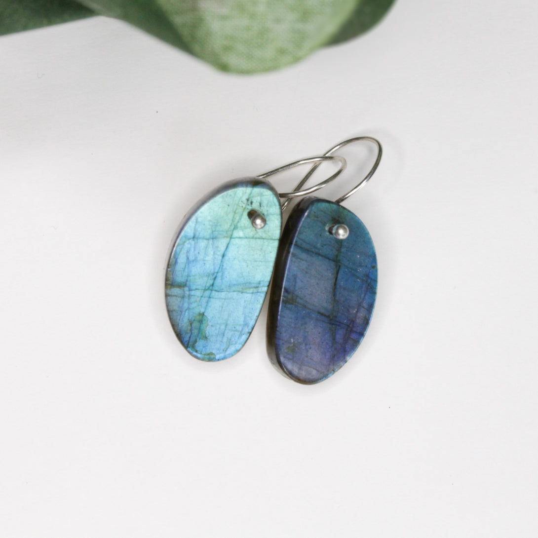 Sally's Cove Small Labradorite Earrings