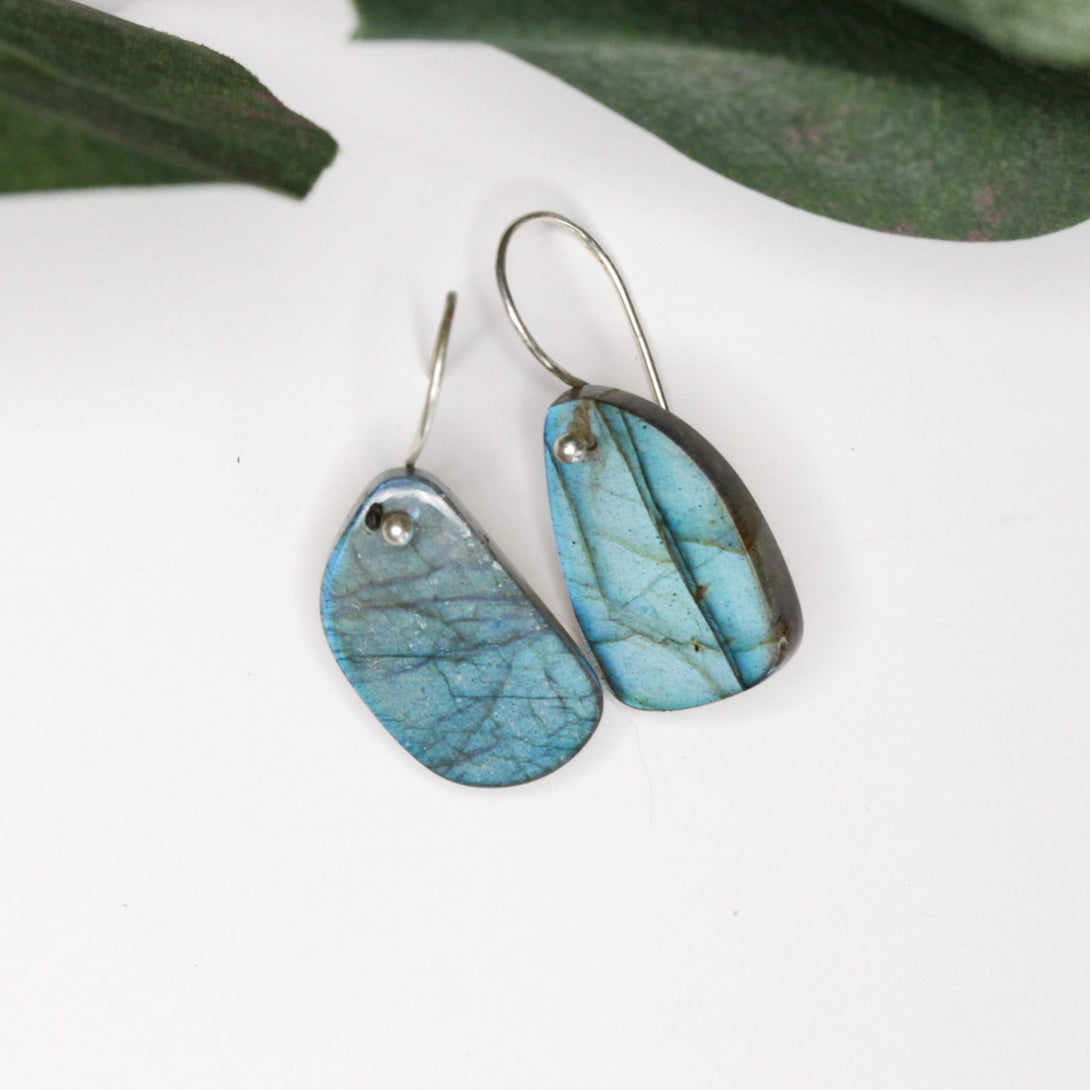 Sally's Cove X-Small Labradorite Earrings