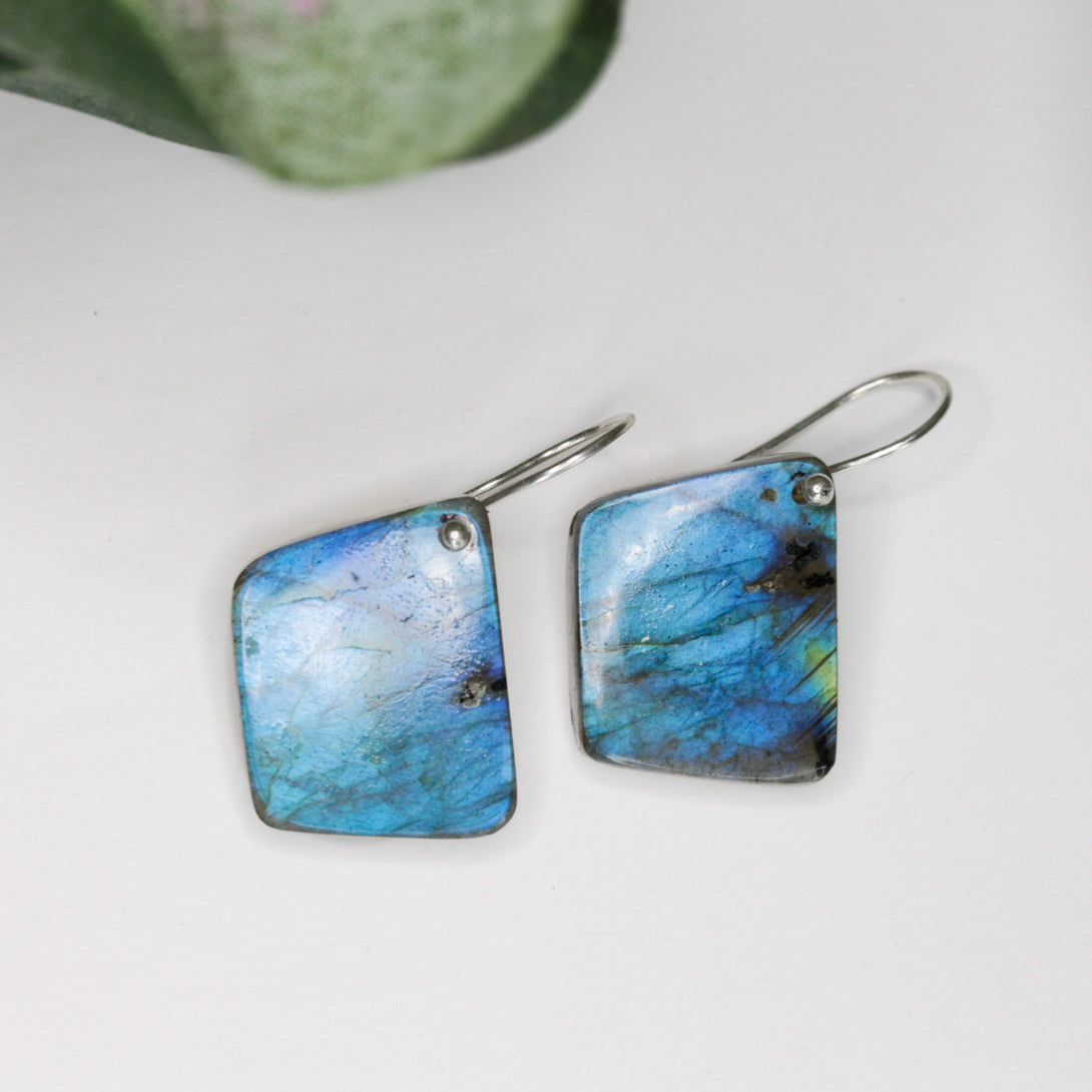 Sally's Cove Medium Labradorite Earrings