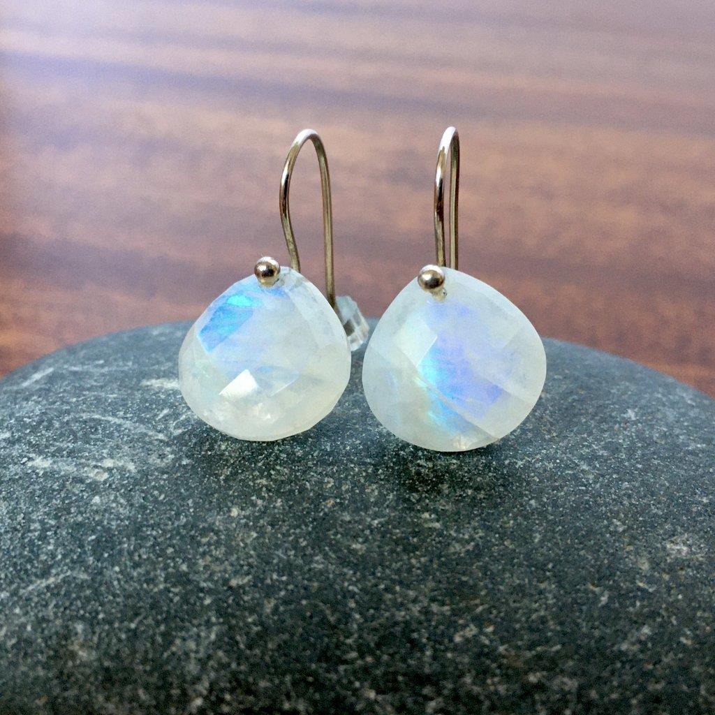 Heart's Delight Moonstone Earrings