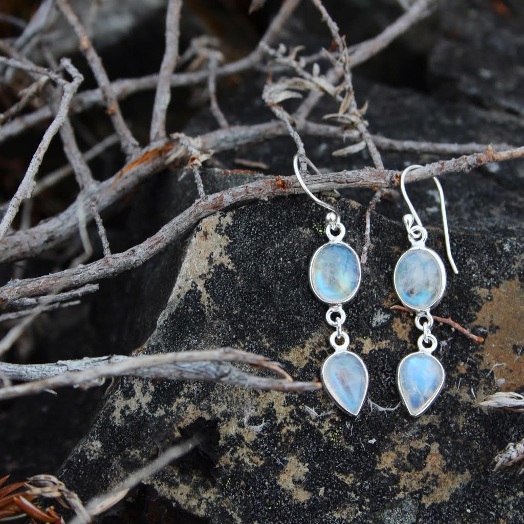 Cape Pine Earrings - Moonstone